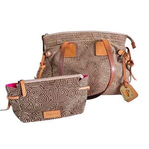 Dooney & Bourke Doodle Logo Handbag w/Mini Bag